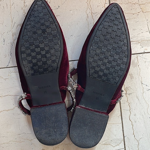 Birdies The Swan Wine Velvet crystal Gem Bracelet Slip-On, almost new! - Picture 5 of 9